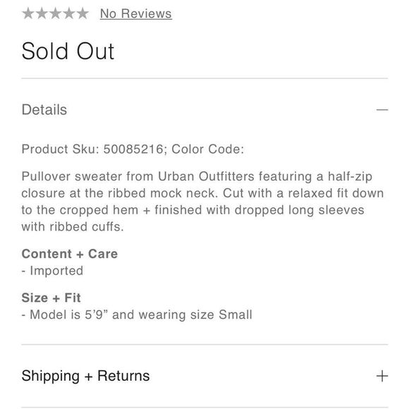 Urban Outfitters Hill Half-Zip Cropped Sweater XS - Picture 4 of 9